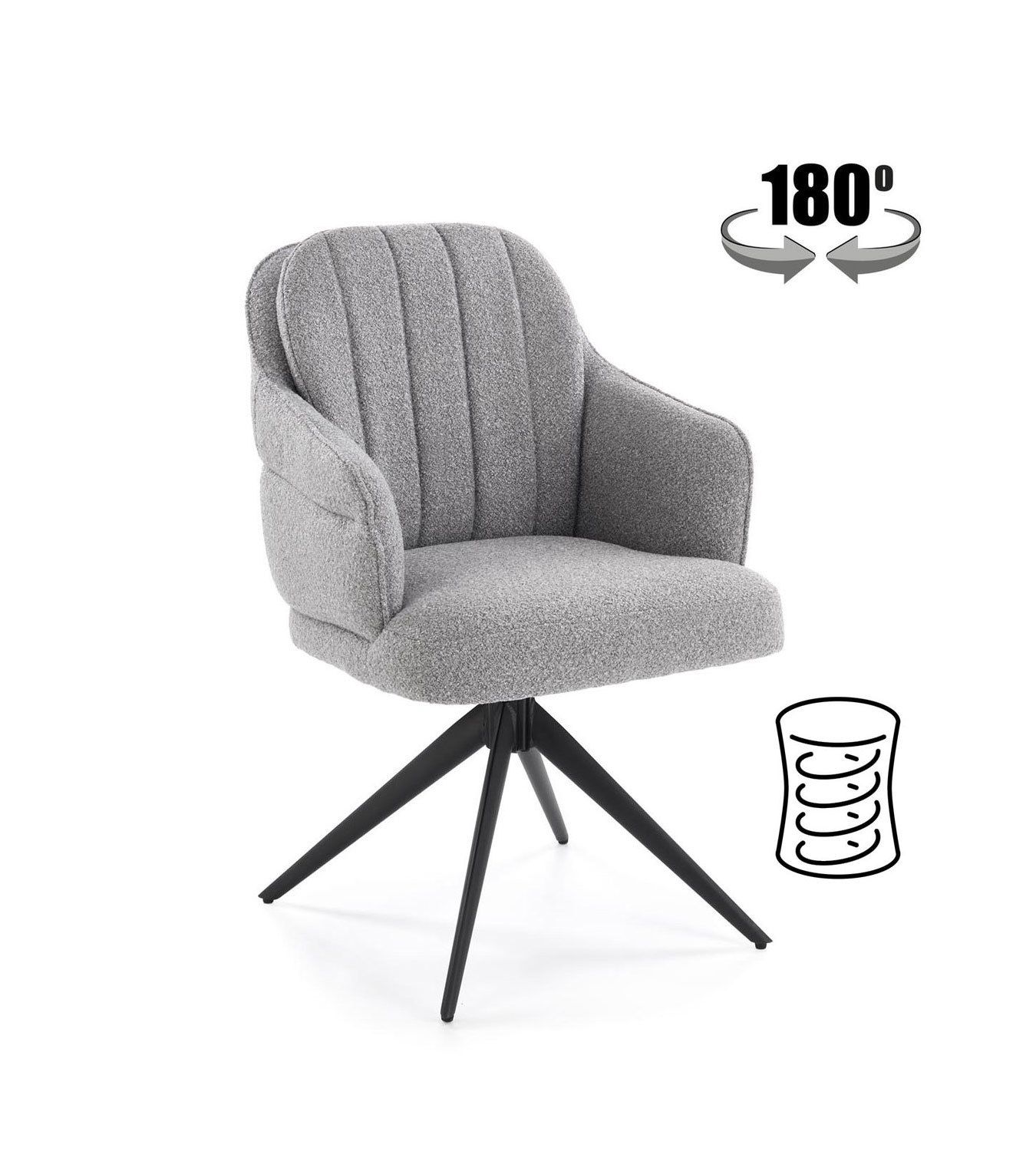 Jídelní židle K570 šedá