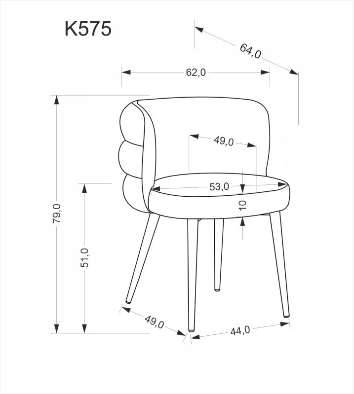 Jídelní židle K575 béžová
