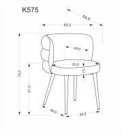 Jídelní židle K575 béžová