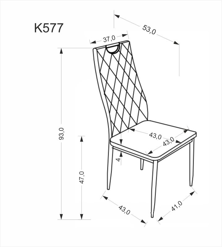 Jídelní židle K577 béžová