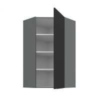 Horní rohová skříňka ARIA ANTRACIT 60x60 GN-108 1F (45°)
