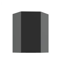 Horní rohová skříňka ARIA ANTRACIT 60x60 GN-90 1F (45°)