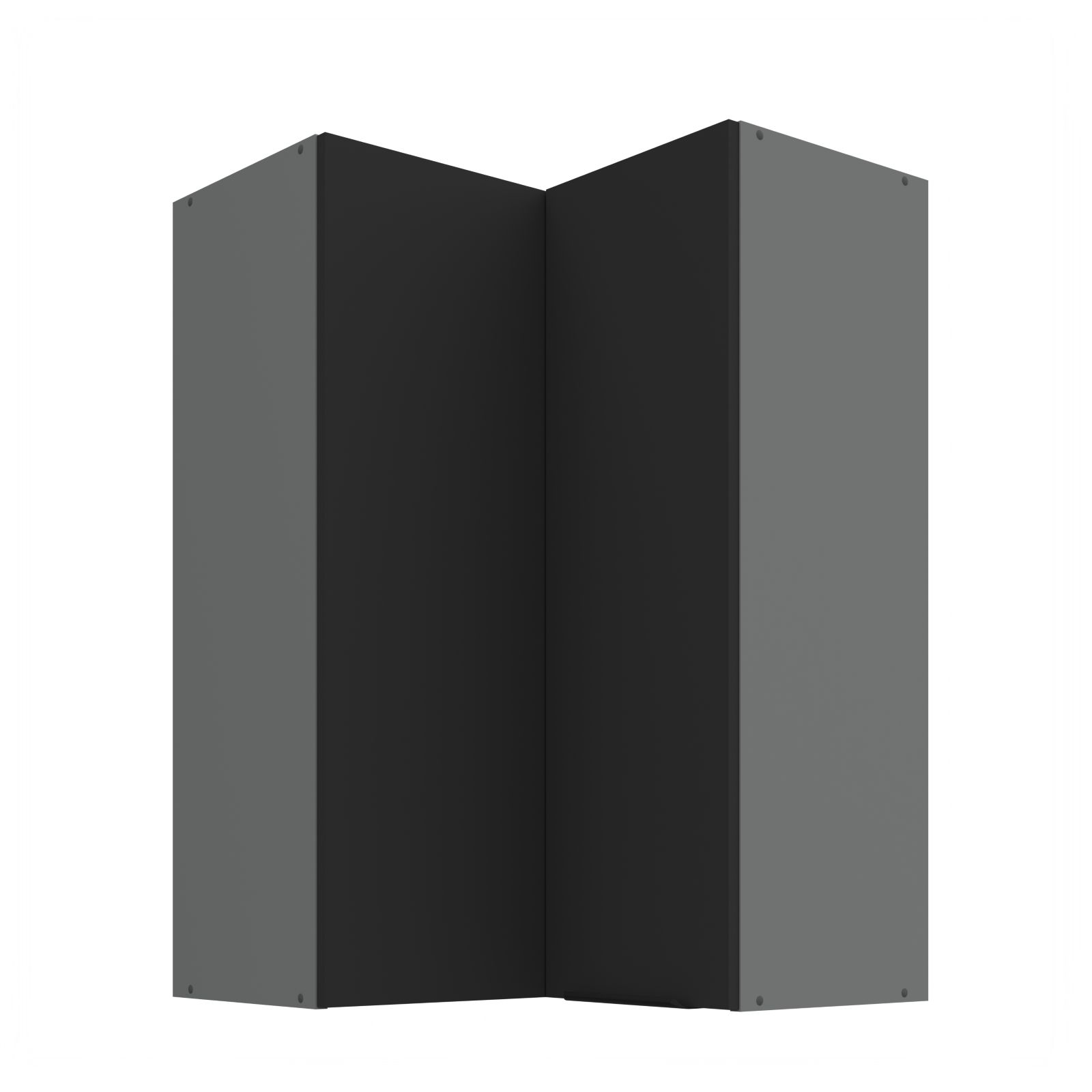 Horní rohová skříňka ARIA ANTRACIT 60x60 GN-90 2F (90°)
