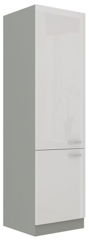 Vysoká skříň na lednici BIANCA 60 LO-210 2F - SKLADEM