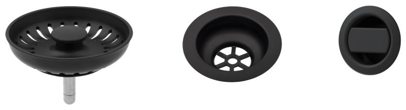 Sinks komponenty pro granit. dřez - černý plast