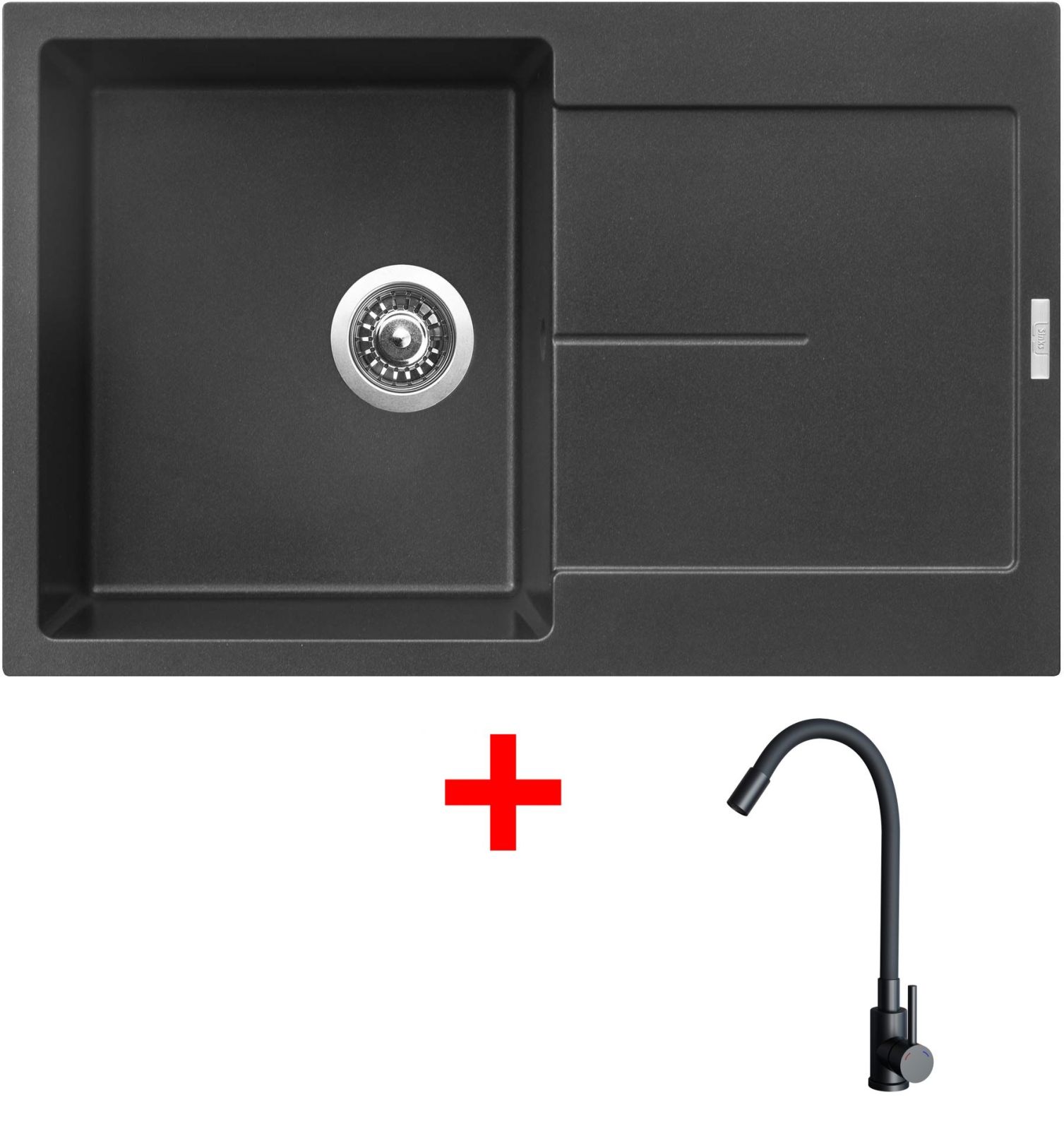 Sinks ULTIMA 790 Metalblack + ELASTA černá matná