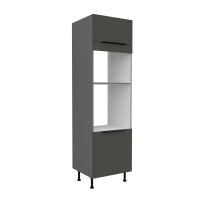 Vysoká skříň na vestavnou troubu a mikrovlnku ARIA ANT GRAFIT 60 DPM-215 2F