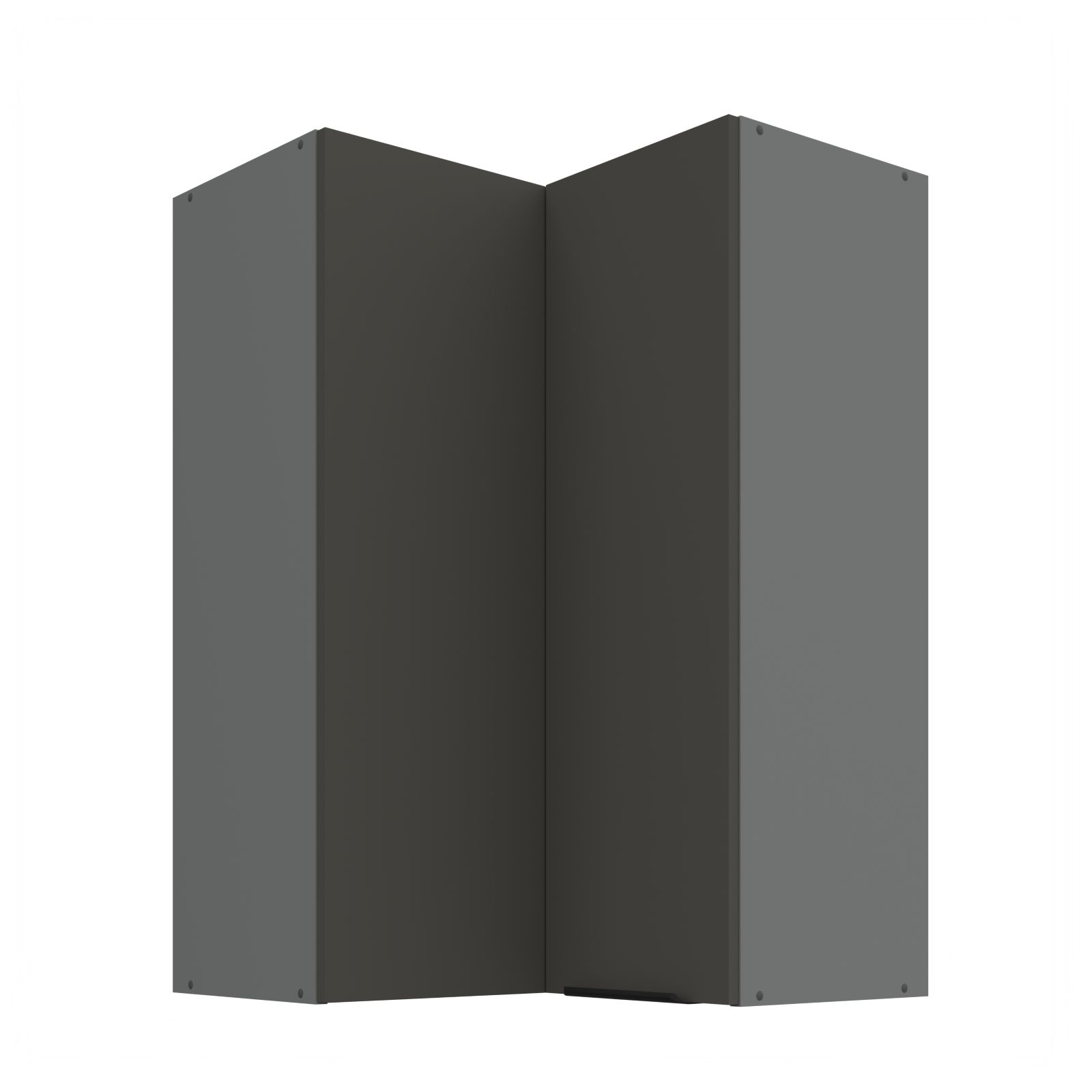 Horní rohová skříňka ARIA ANT GRAFIT 60x60 GN-90 2F (90°)