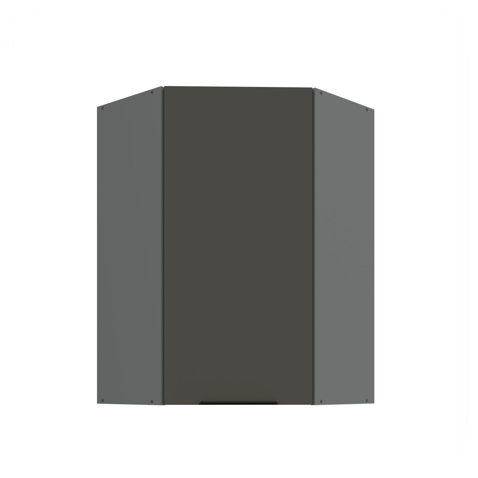 Horní rohová skříňka ARIA ANT GRAFIT 60x60 GN-90 1F (45°)