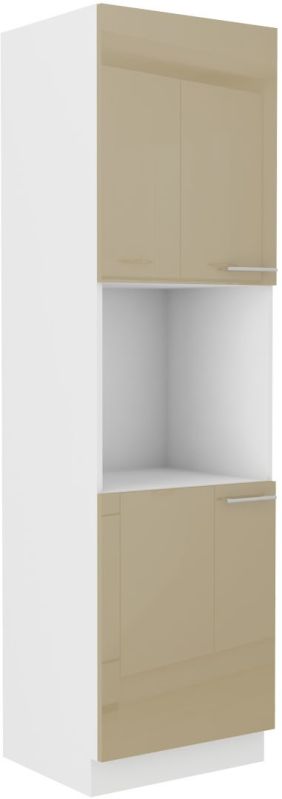 Vysoká skříň na vestavnou troubu LARA CAPPUCINO 60 DP-210 2F