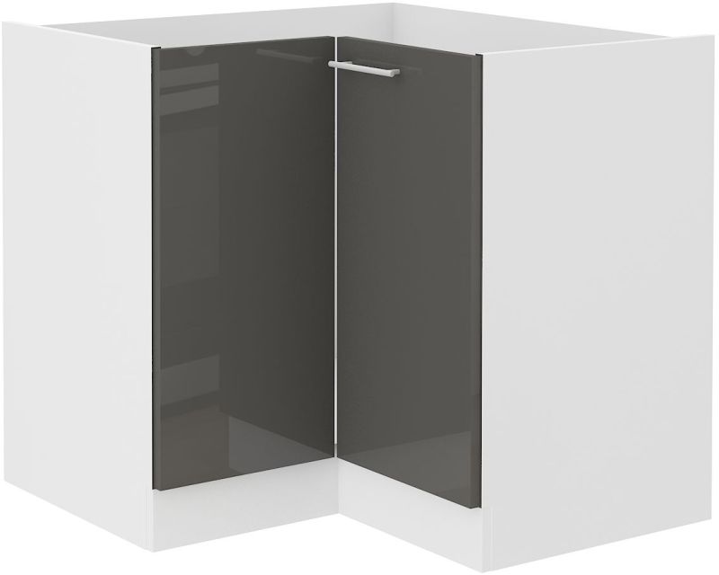 Spodní rohová skříňka LARA GREY 90x90 ND 1F BB