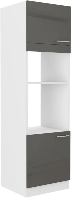Skříň na vestavnou troubu a mikrovlnku LARA GREY 60 DPM-210 2F