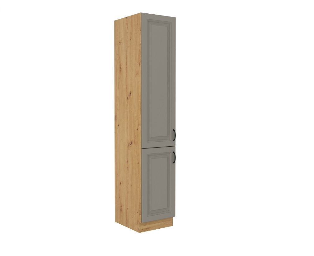 Vysoká potravinová skříň STILLO SVĚTLE ŠEDÁ / ARTISAN  40 DK-210 2F