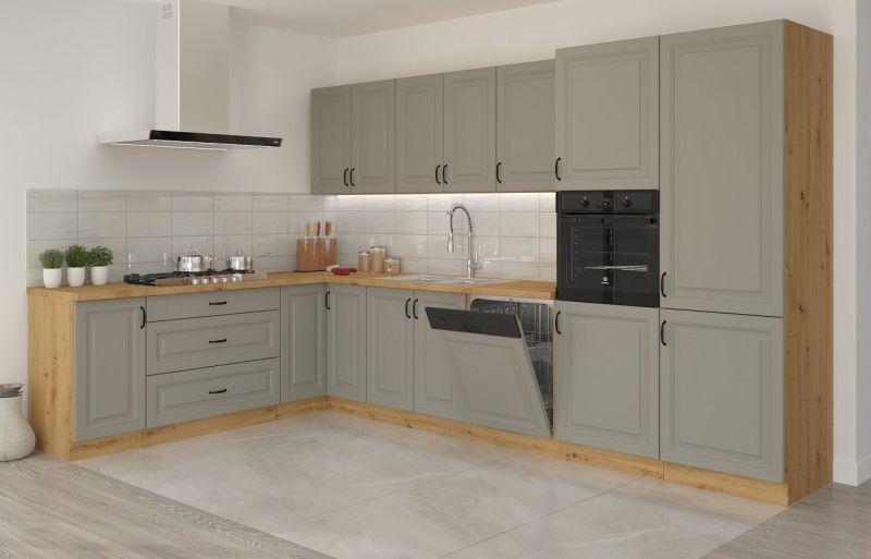 Dvířka na myčku STILLO SVĚTLE ŠEDÁ / ARTISAN ZM 713 x 596