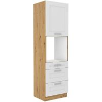 Vysoká skříň na vestavnou troubu LUNNA BÍLÁ / ARTISAN 60 DPS-210 3S 1F