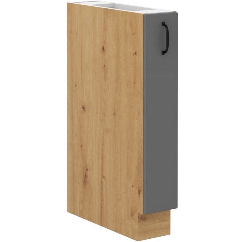 Spodní skříňka kargo koš STILLO TMAVĚ ŠEDÁ / ARTISAN 15 D CARGO BB
