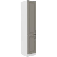 Vysoká potravinová skříň STILLO SVĚTLE ŠEDÁ / BÍLÁ 40 DK-210 2F
