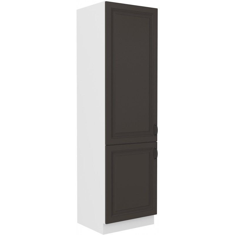 Vysoká potravinová skříň STILLO GRAPHITE / BÍLÁ  60 DK-210 2F
