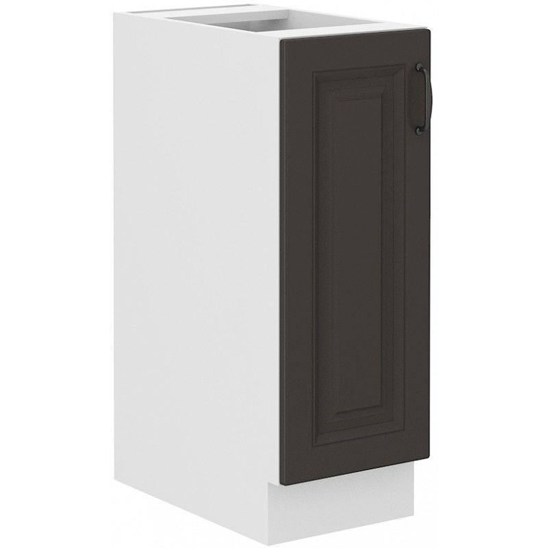 Spodní skříňka kargo koš STILLO GRAPHITE / BÍLÁ 30 D CARGO BB