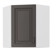 Horní skříňka rohová STILLO GRAPHITE / BÍLÁ 60x60 GN-72 1F
