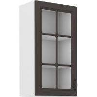 Vysoká horní skříňka STILLO GRAPHITE / BÍLÁ  40 GS-90 1F