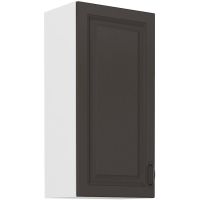Vysoká horní skříňka STILLO GRAPHITE / BÍLÁ  45 G-90 1F