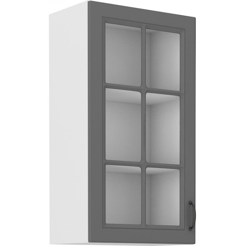 Horní skříňka STILLO TMAVĚ ŠEDÁ / BÍLÁ  40 GS-90 1F