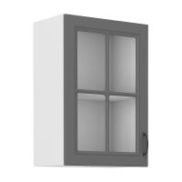 Horní skříňka STILLO TMAVĚ ŠEDÁ / BÍLÁ  40 GS-72 1F