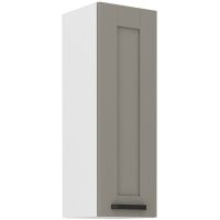 Horní skříňka LUNNA SVĚTLE ŠEDÁ / BÍLÁ 30 G-90 1F