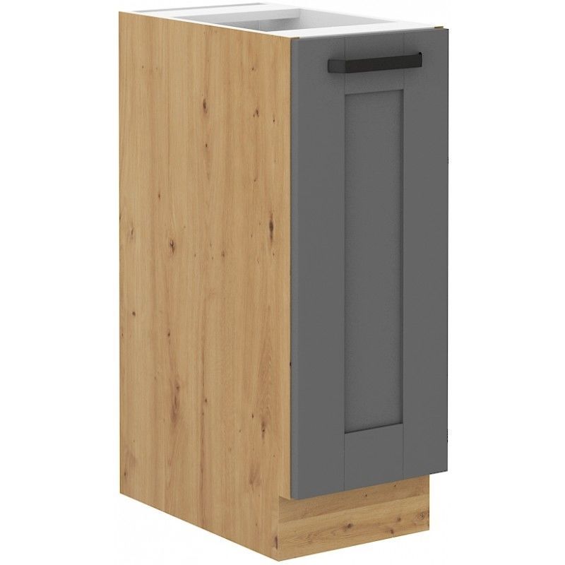 Spodní skříňka kargo koš LUNNA TMAVĚ ŠEDÁ / ARTISAN  30 D CARGO BB