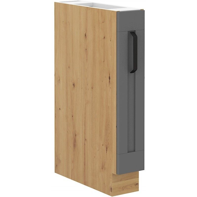 Spodní skříňka kargo koš LUNNA TMAVĚ ŠEDÁ / ARTISAN 15 D CARGO BB