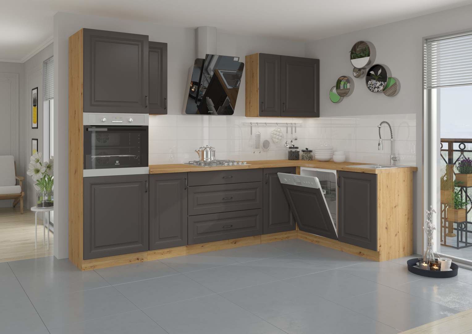 Kuchyňská linka STILLO GRAPHITE / ARTISAN III.