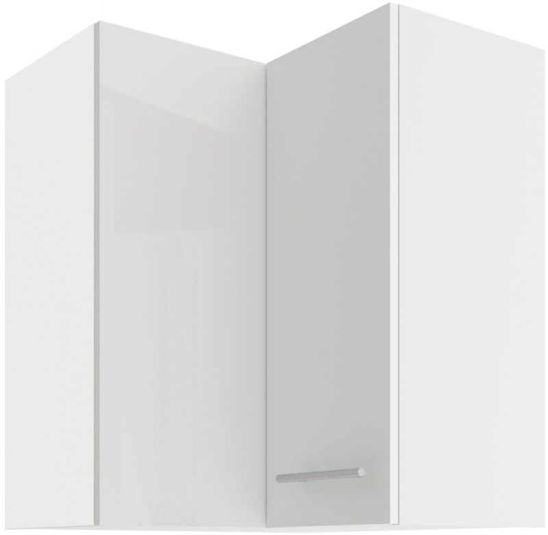 Horní rohová skříňka LARA WHITE 60x60 GN-72 2F