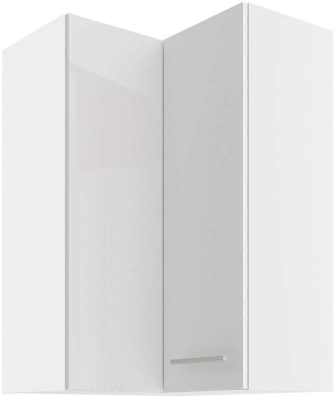 Horní rohová skříňka LARA WHITE 60x60 GN-90 2F