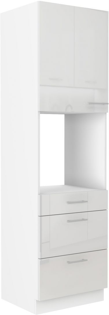 Vysoká skříň na vestavnou troubu LARA WHITE 60 DPS-210 3S 1F