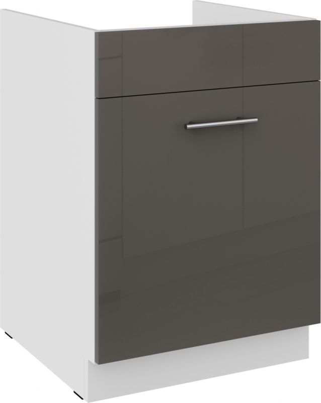 Dřezová skříňka LARA GREY 60 ZL 1S BB