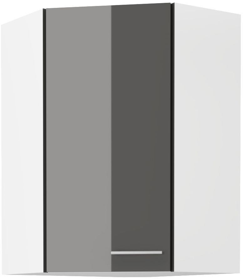Horní rohová skříňka LARA GREY 60x60 GN-90 1F