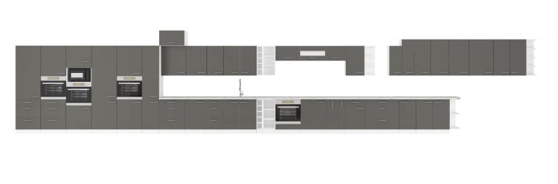 Potravinová skříň LARA GREY 60 DKS-210 3S 1F