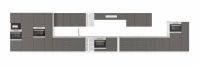 Potravinová skříň LARA GREY 60 DKS-210 3S 1F