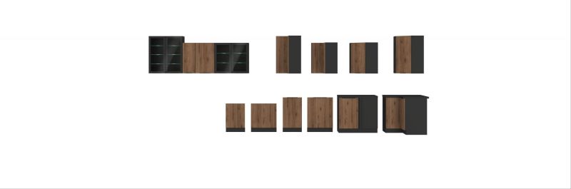 Spodní zásuvková skříňka MONZA 40 D 3S BB