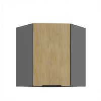 Horní rohová skříňka CREMONA ANTRACIT 60x60 GN-72 1F (45°)