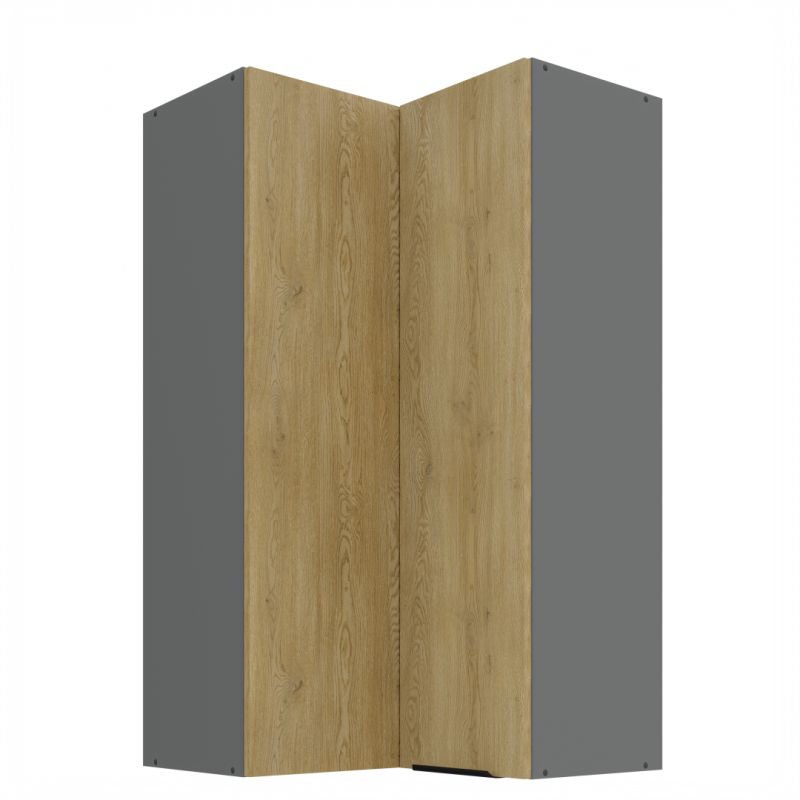 Horní rohová skříňka CREMONA ANTRACIT 60x60 GN-108 2F (90°)