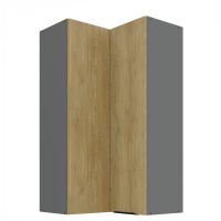 Horní rohová skříňka CREMONA ANTRACIT 60x60 GN-108 2F (90°)