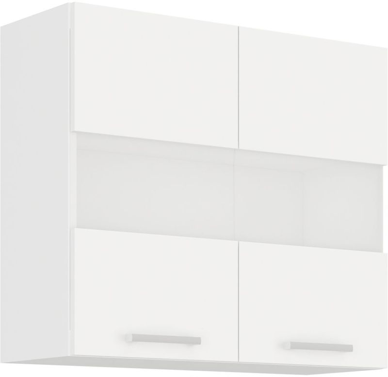 Horní prosklená skříňka EKO VHITE 80 GS-72 2F