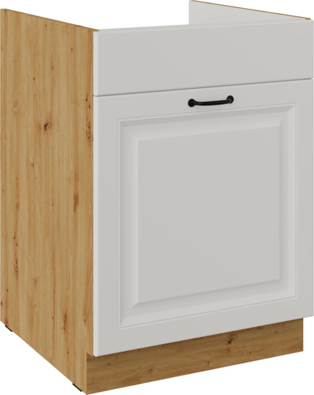Dřezová skříňka s šuplíkem na koš STILLO BÍLÁ / ARTISAN 60 ZL 1S BB