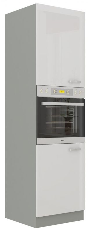 Vysoká skříň na vestavnou troubu BIANCA 60 DP-210 2F