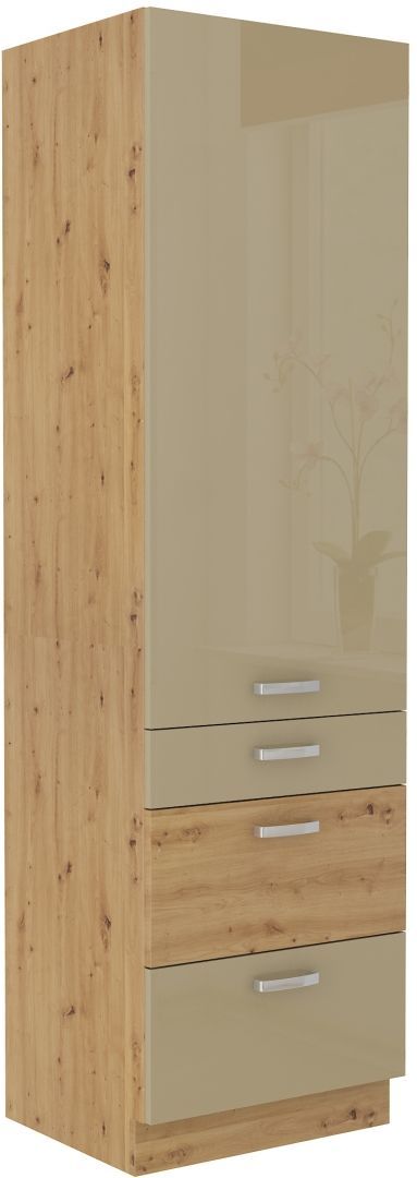 Vysoká skříň se zásuvkami ARTTISAN CAPPUCINO 60 DKS-210 3S 1F