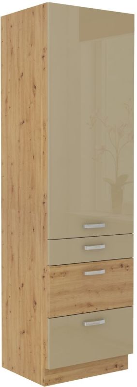 Vysoká skříň se zásuvkami ARTTISAN CAPPUCINO 60 DKS-210 3S 1F