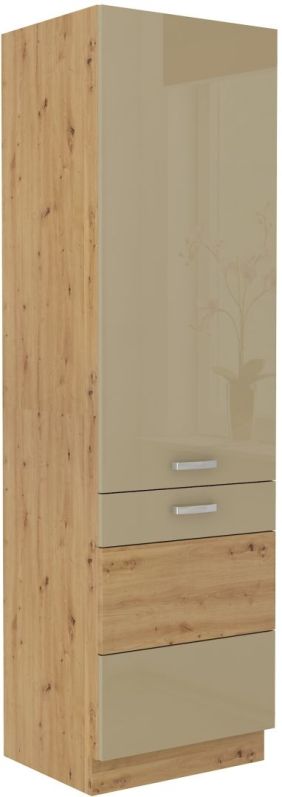Vysoká potravinová skříň ARTTISAN CAPPUCINO 60 DK-210 2F