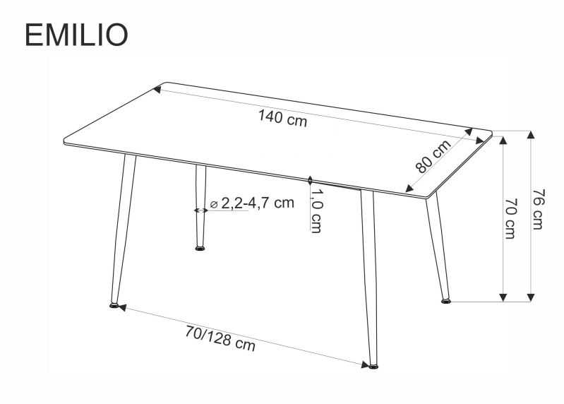 Jídelní stůl EMILIO 120